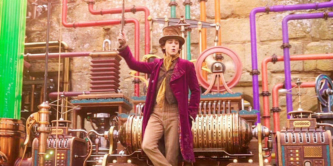 Trailer de Wonka dá uma primeira olhada na fábrica de doces coloridos