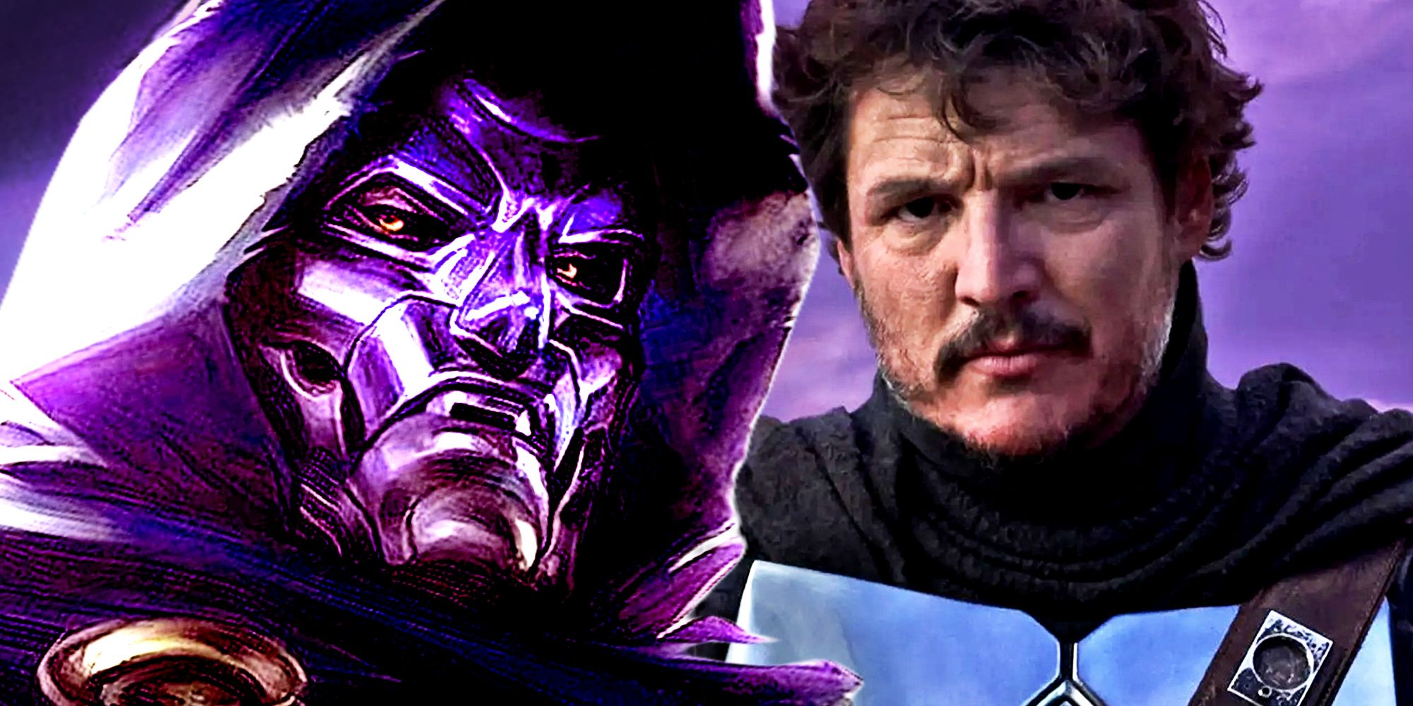Pedro Pascal imaginado como Doutor Destino