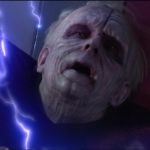 Por que Luke não fica marcado pelo raio da força do imperador em Star Wars: O Retorno dos Jedi?