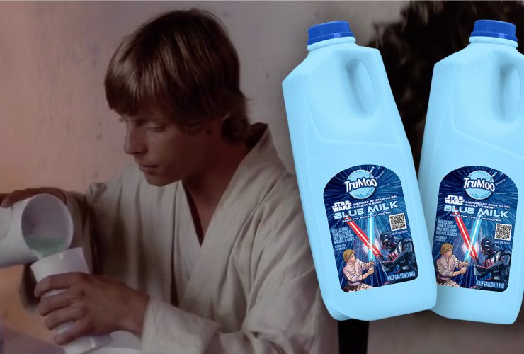 Coisas legais: o leite azul oficial de Star Wars está chegando à sua geladeira do TruMoo