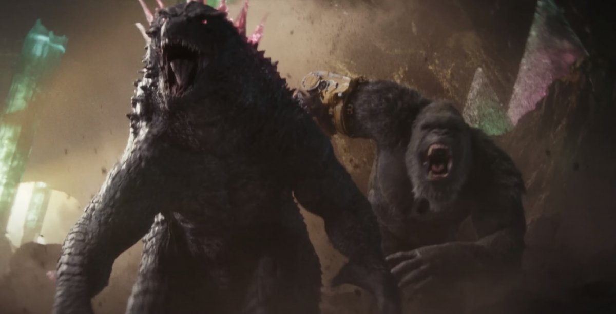 Godzilla E Kong O Novo Imp Rio Godzilla E Kong Juntos No Novo P Ster   Godzilla E Kong O Novo Imperio Godzilla E Kong Juntos 