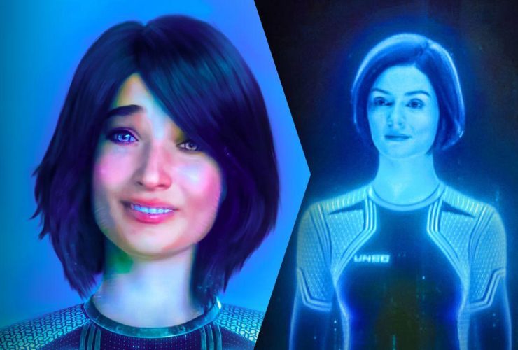 Cortana from Halo Season 1 and Season 2