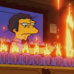 Jay Leno acendeu o rastilho da rivalidade dos Simpsons que inspirou Flaming Moe's