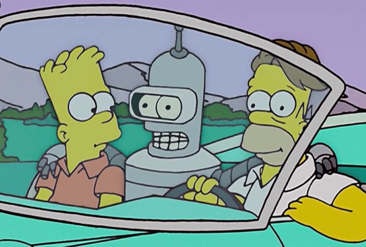 O crossover Futurama dos Simpsons quebrou uma regra de longa data de Matt Groening