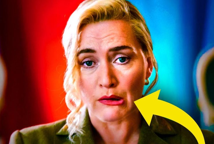 The Regime Kate Winslet, arrow pointing to her mouth