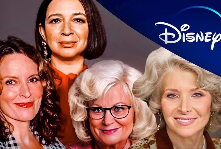 Golden Girls remake poster, Disney Plus logo