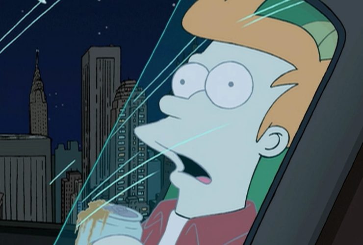 Um primeiro rascunho do piloto de Futurama colocou Fry em um leilão de órgãos