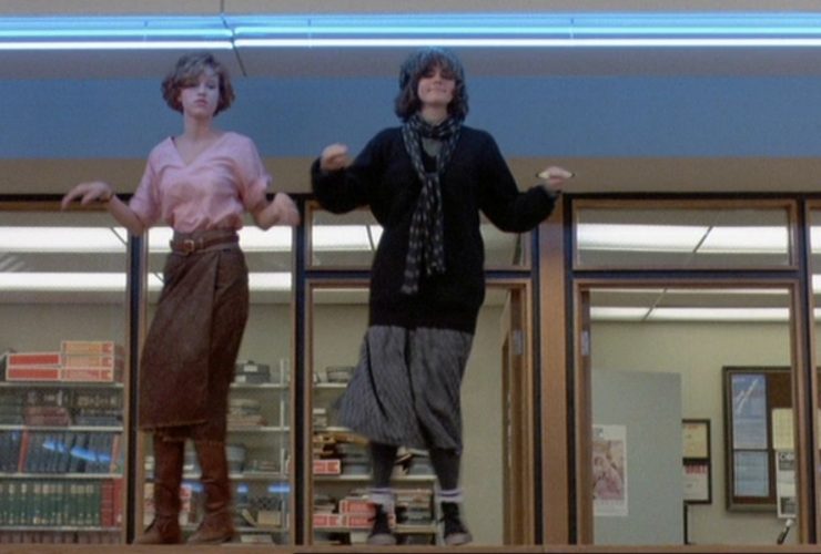 A cena de dança clássica do Breakfast Club foi mais embaraçosa para Molly Ringwald