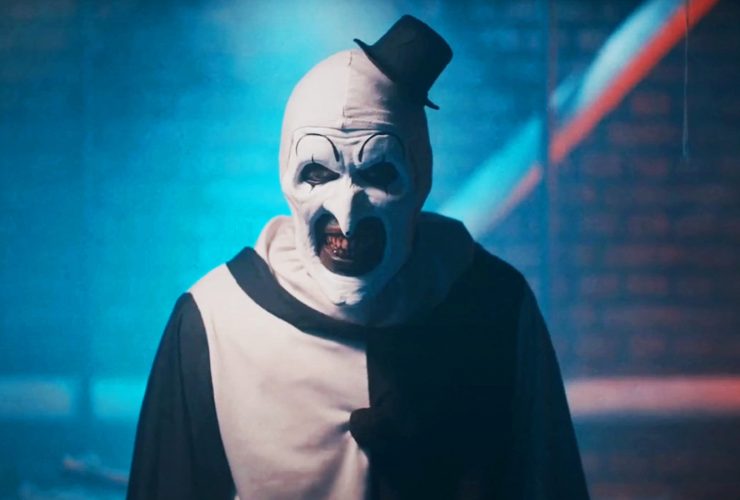 Arte de Terrifier, o ator palhaço conseguiu o show depois de uma improvisação desagradável