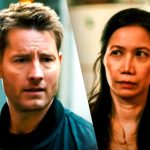 Justin Hartley as Colter Shaw and Elyse Dinh as Apple Mai in Tracker