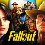 Ella Purnell, Fallout logo, Walton Goggins as the Ghoul