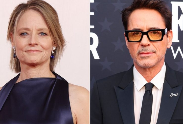 Em casa nas férias, Jodie Foster temia por Robert Downey Jr. devido ao seu vício em drogas