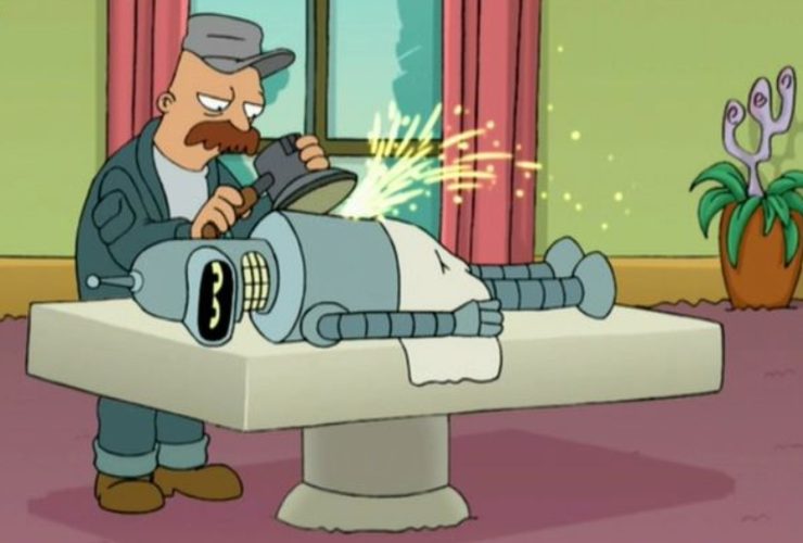 Futurama quase deu a Fry um segundo amigo robô mais sofisticado