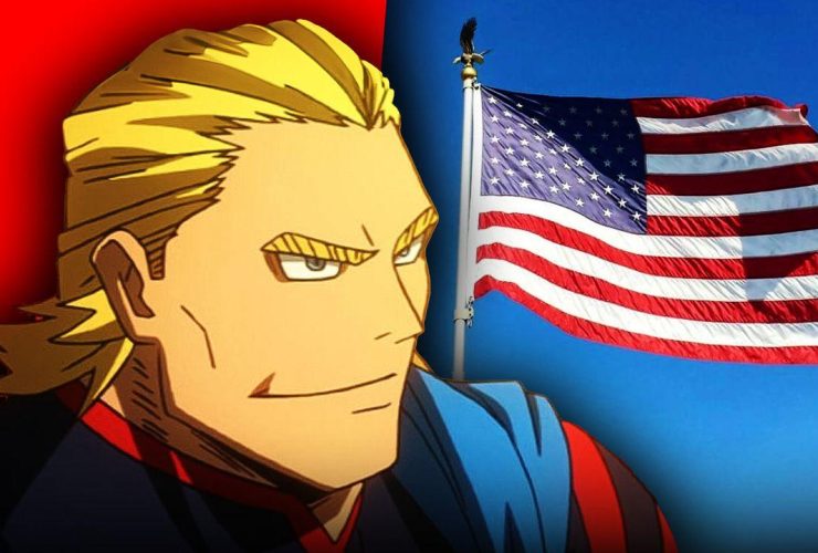 All Might from My Hero Academia, US American flag