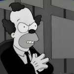 Os Simpsons consideraram dois desdobramentos separados de Krusty – mas, em vez disso, pegamos a crítica