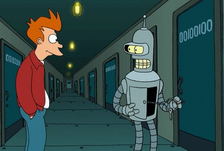 Os criadores de Futurama esconderam uma mensagem codificada no número do apartamento de Bender