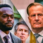 A Man In Full cast including William Jackson Harper as Wes Jordan, Jeff Daniels as Charlie Croker