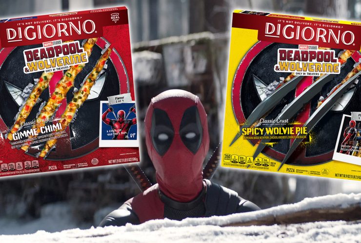 As pizzas Deadpool e Wolverine de DiGiorno querem colocar carne quente na sua boca