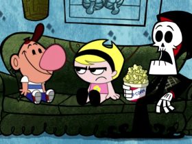 Billy e Mandy, do Cartoon Network, apareceram pela primeira vez em um filme sangrento de perfuração de cabeças