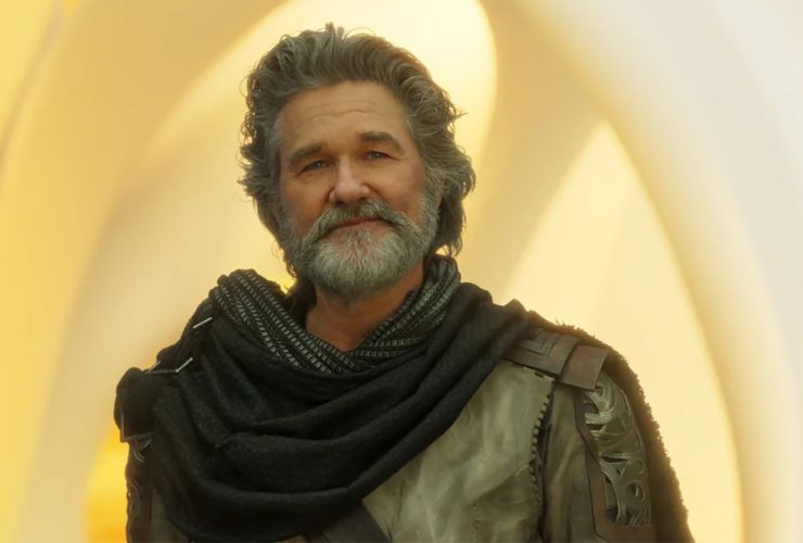 Kurt Russell continuou tropeçando na linha do Senhor das Estrelas em Guardiões da Galáxia 2