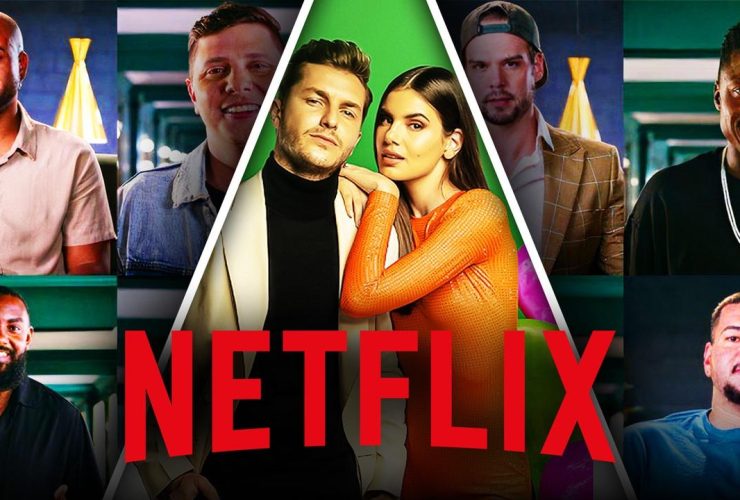 Love is Blind Brazil Season 4 cast members, Netflix logo