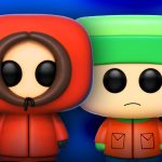 Kenny McCormick and Kyle Broflovski from South Park as Funko Pop figures