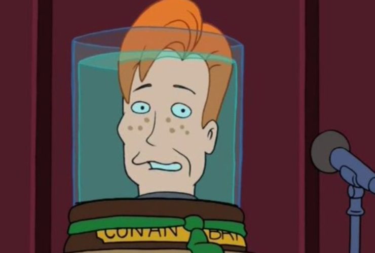 A enorme cabeça de Conan O'Brien causou uma enorme dor de cabeça em Futurama