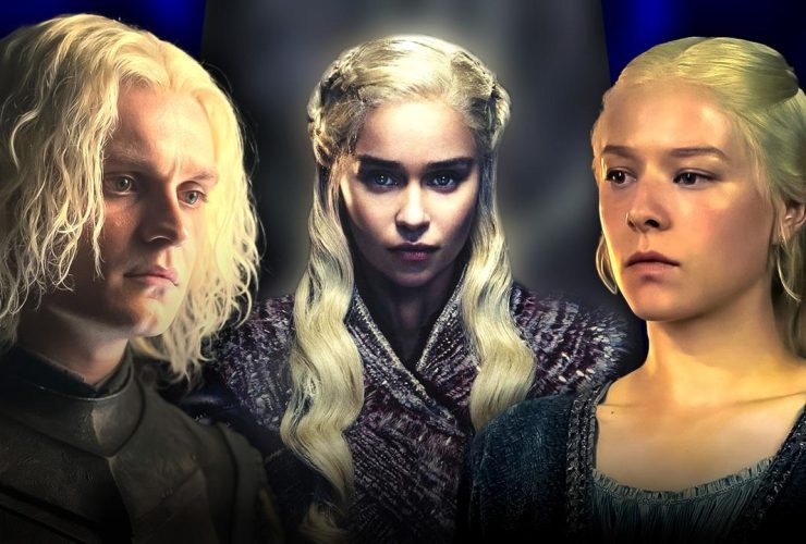 Tom Glynn-Carney, Aegon II Targaryen, Emilia Clarke, Daenerys Targaryen, Emma D