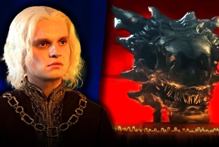 Tom Glynn-Carney as Aegon Targaryen in House of the Dragon, Balerion