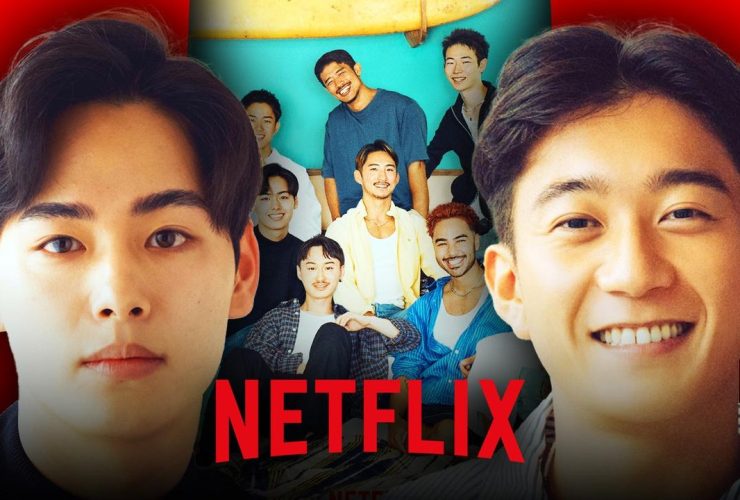 The Boyfriend cast members, Netflix logo