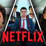 Elite Season 8 characters with Netflix logo