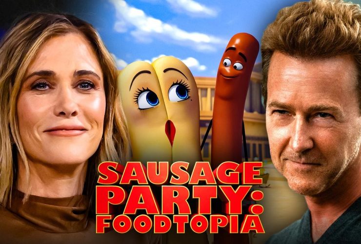 Sausage Party Foodtopia cast Kristin Wiig, Edward Norton