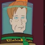 O co-criador de Futurama recebeu as boas-vindas hilariantes dos Simpsons de Conan O'Brien