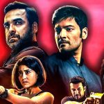 The cast of Mirzapur on a red background