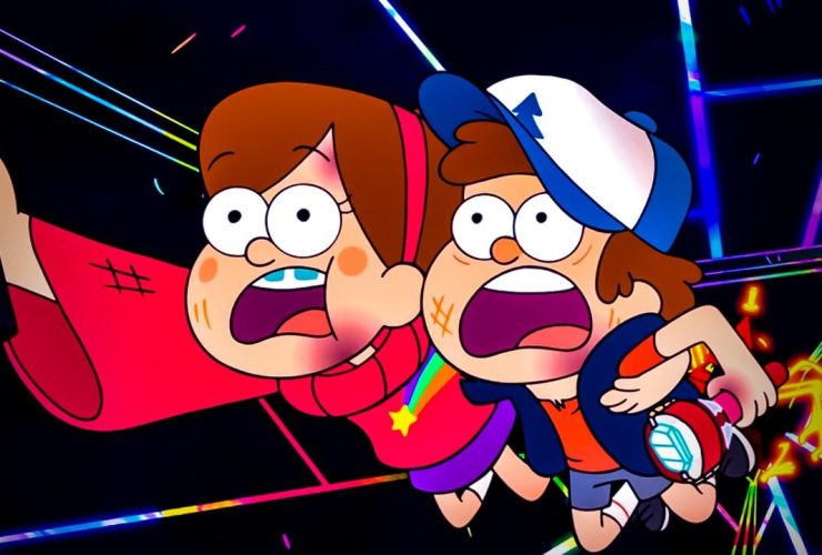 Dipper and Mabel in Gravity Falls