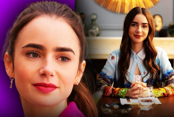 Emily in Paris Lily Collins eating