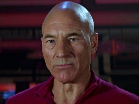 Star Trek: primeiro contato cortou digitalmente Patrick Stewart em pedaços para uma cena