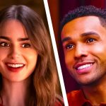 Lily Collins as Emily Cooper, Lucien Laviscount as Alfie in Emily in Paris