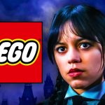 Wednesday, Jenna Ortega, LEGO logo