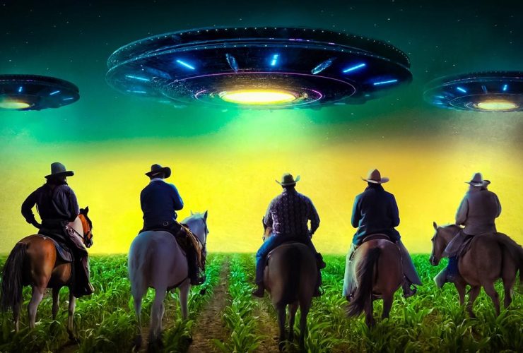 UFO Cowboys Roku wallpaper