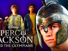 Percy Jackson Season 2 logo and characters