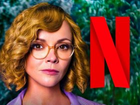 Christina Ricci as Misty from Yellowjackets, Netflix N logo