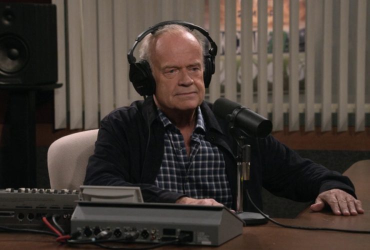 Frasier, temporada 2, episódio 8, chamador convidado é uma lenda de Hollywood