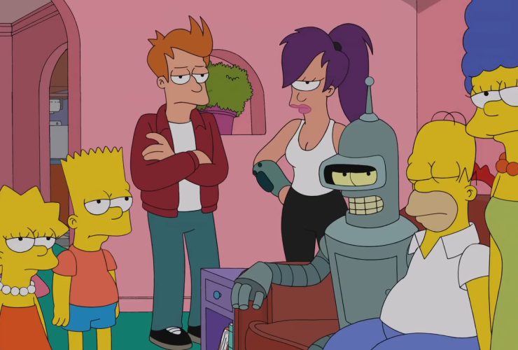 Fry de Futurama parecia muito com um personagem dos Simpsons nos primeiros designs