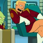 O guarda-roupa exclusivo de Zapp Brannigan em Futurama era originalmente menos revelador