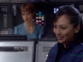 Como a atriz de Hoshi, Linda Park, se sente em relação a Star Trek: Enterprise Finale