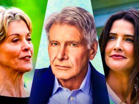 Shrinking Season 2 Episode 10 cast members Wendie Malick, Harrison Ford, Colbie Smulders