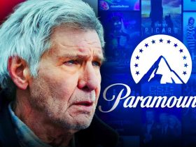 1923 Harrison Ford, Paramount Plus logo wallpaper