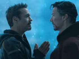 Benedict Cumberbatch e Robert Downey Jr. fecharam uma piada de meta pateta nos sets da Marvel