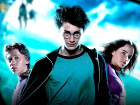 Harry Potter and the Prisoner of Azkaban poster, Ron Weasley, Harry Potter, Hermione Granger